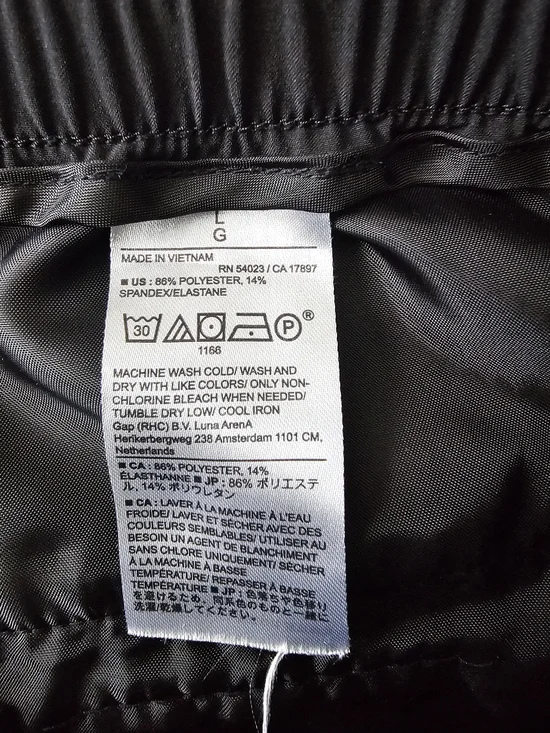 Banana Republic Airstretch Black Cropped Ankle Pants Lightweight Golf SZ L - Picture 13 of 14